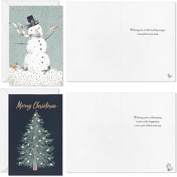 Rustic‎ Christmas Card Assortment 24 Cards and Envelopes Holiday - Picture 4 of 6